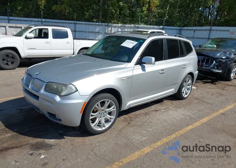 2008 BMW X3 3.0Si z USA, uszkodzony, nr VIN WBXPC93478WJ03551